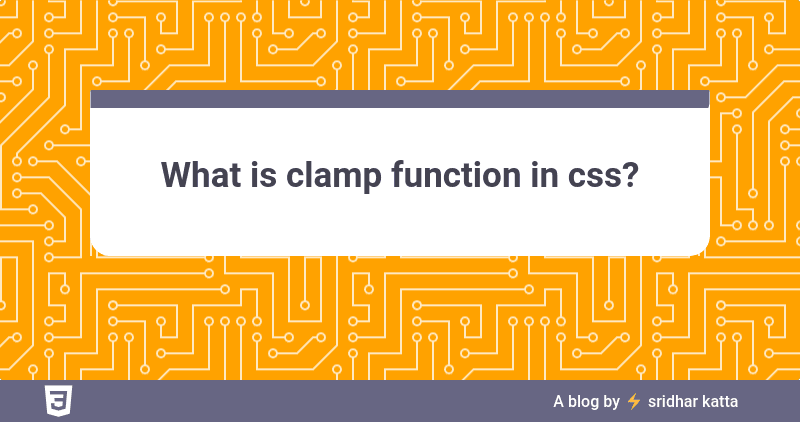 What is clamp function in CSS?