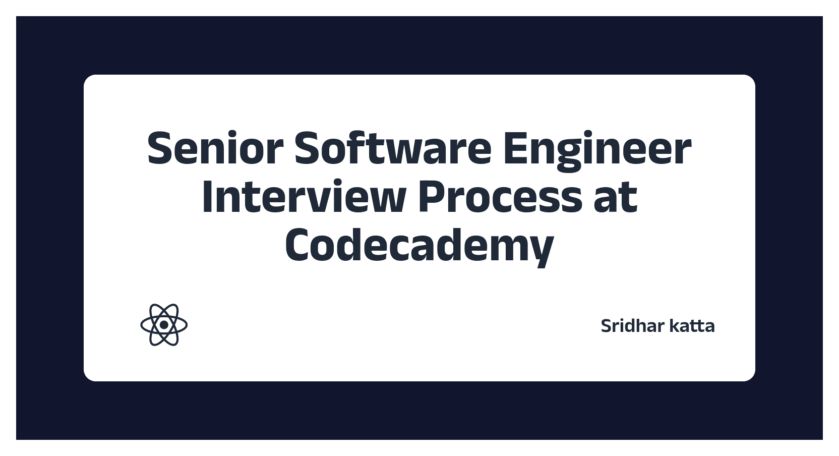 Cracking the Code: My Senior Software Engineer Interview Experience at Codecademy